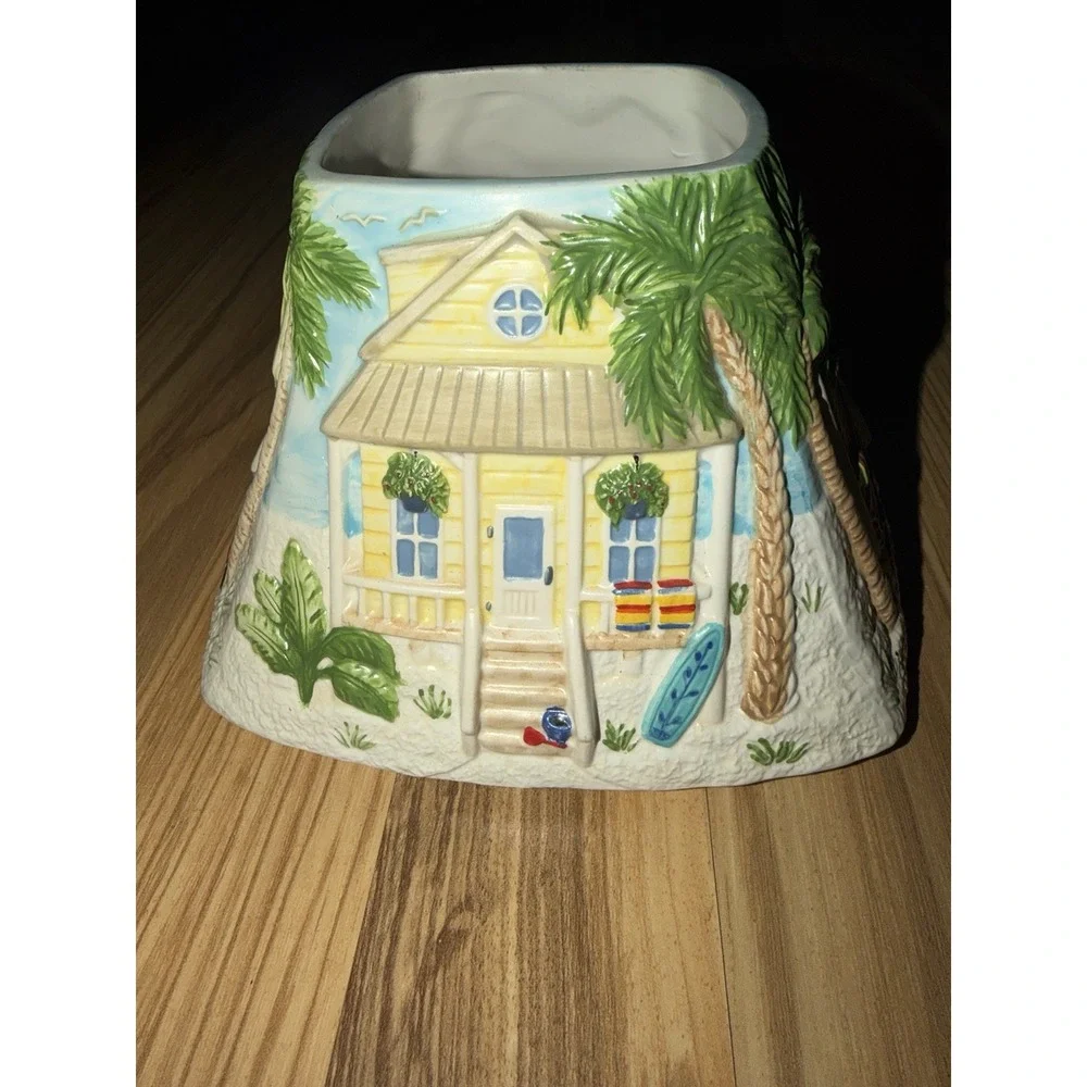 Yankee Candle Large Jar Square Shade Charming Beach Houses Summer Bungalow